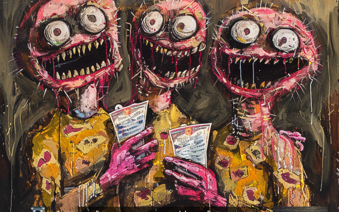 Meat Puppets handing you mailing list data